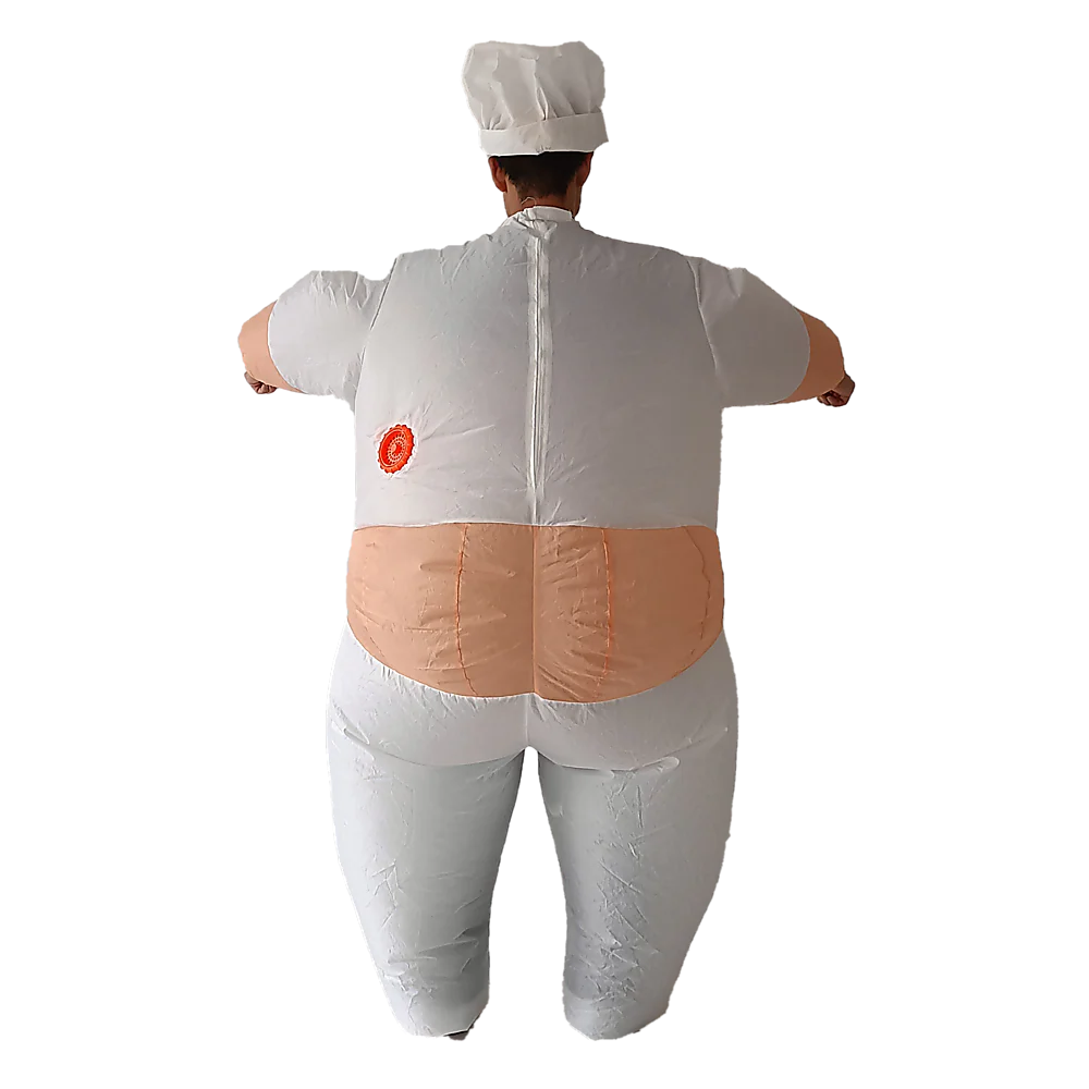 CHEF Fancy Dress Inflatable Suit - Fan Operated Costume - Nurns