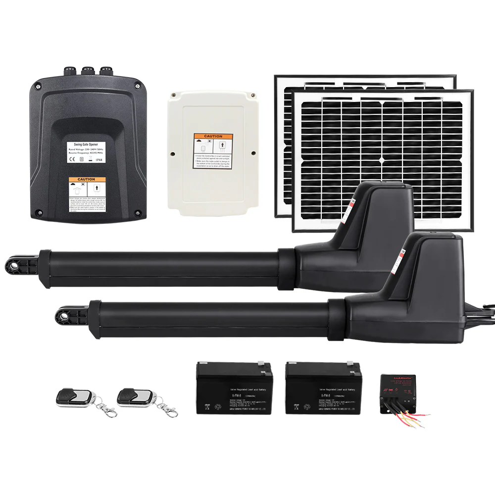 Dual Swing Gate Opener 800KG 20W Solar Panel - Nurns