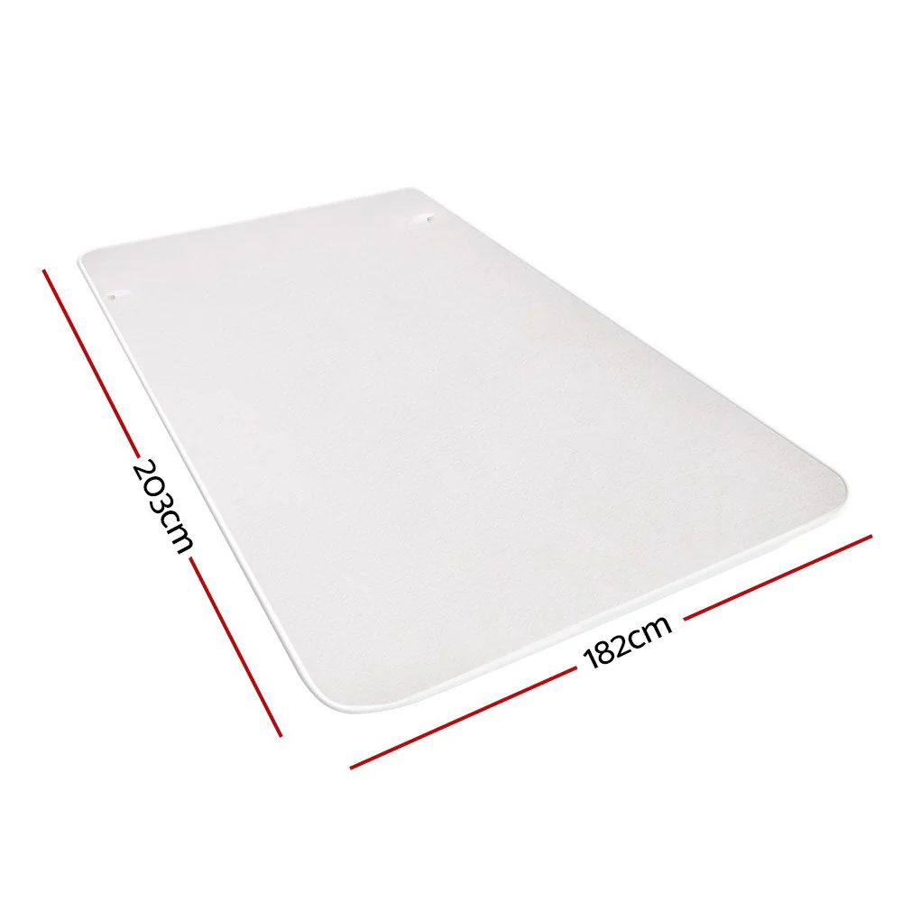 Wendell Electric Soft Blanket Queen Size Fleece - White - Nurns