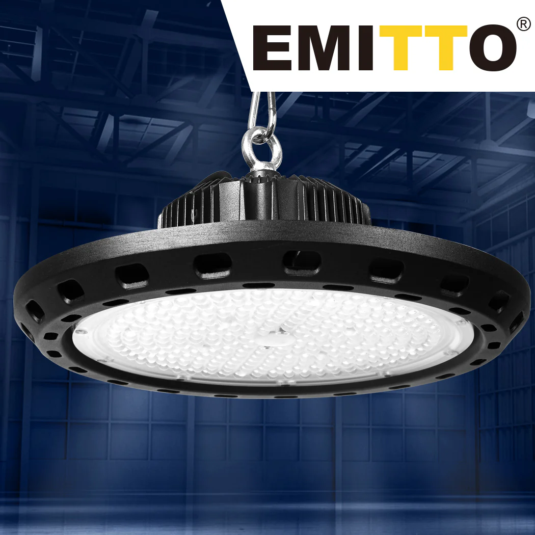 UFO High Bay LED Lights 200W Workshop Lamp Industrial Shed Warehouse Factory - Nurns