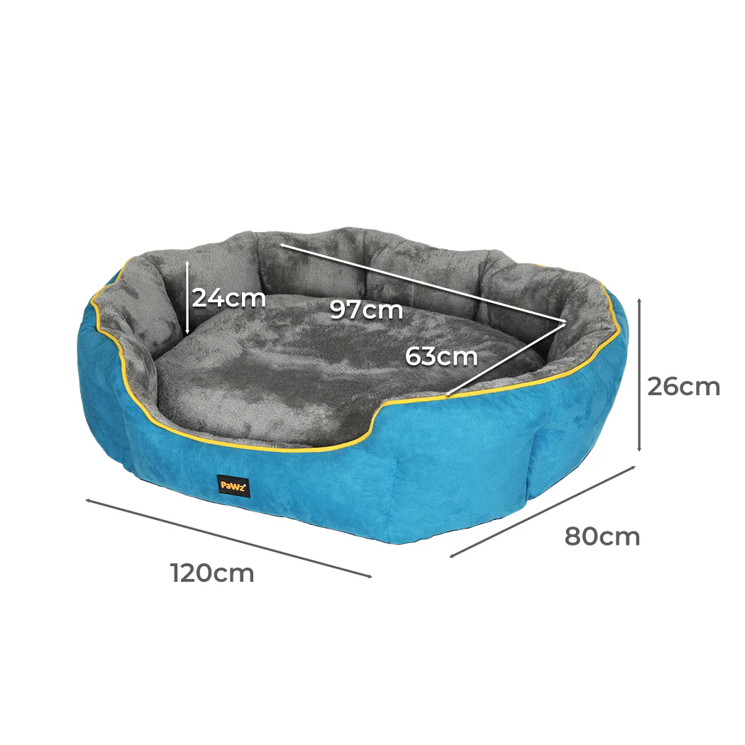 XLarge Dog Beds Electric Pet  Heated - Grey - Nurns