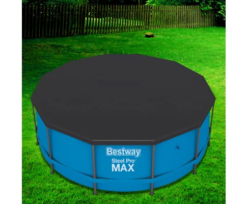 Factory Buys Pool Cover Fits 3.66m/12ft Round Swimming Pool PVC Blanket 3.7m - Nurns