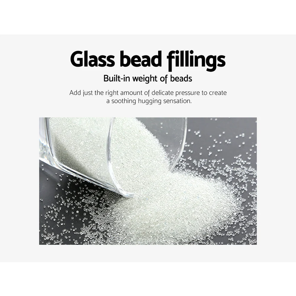 Wrigley Weighted Throw Soft Blanket 11KG Heavy Gravity Adult Deep Sleep Ralax Washable - Dark Grey - Nurns