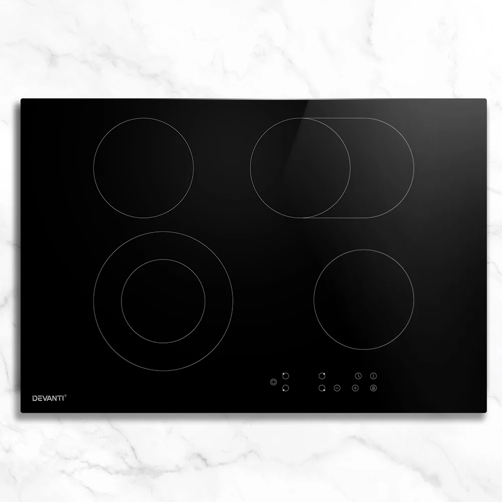 Devanti Electric Ceramic Cooktop 77cm - Nurns