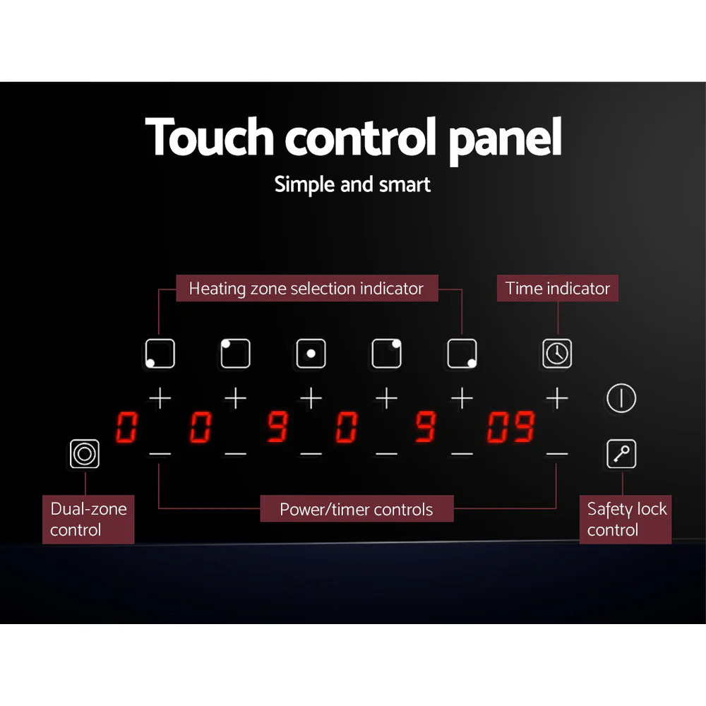 Devanti Electric Ceramic Cooktop 90cm - Nurns