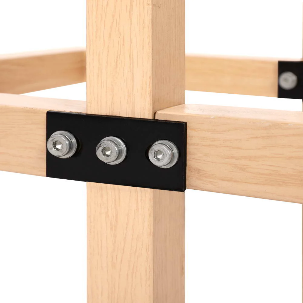 Idas Coffee Table 80cm Round Tempered Glass - Wood - Nurns