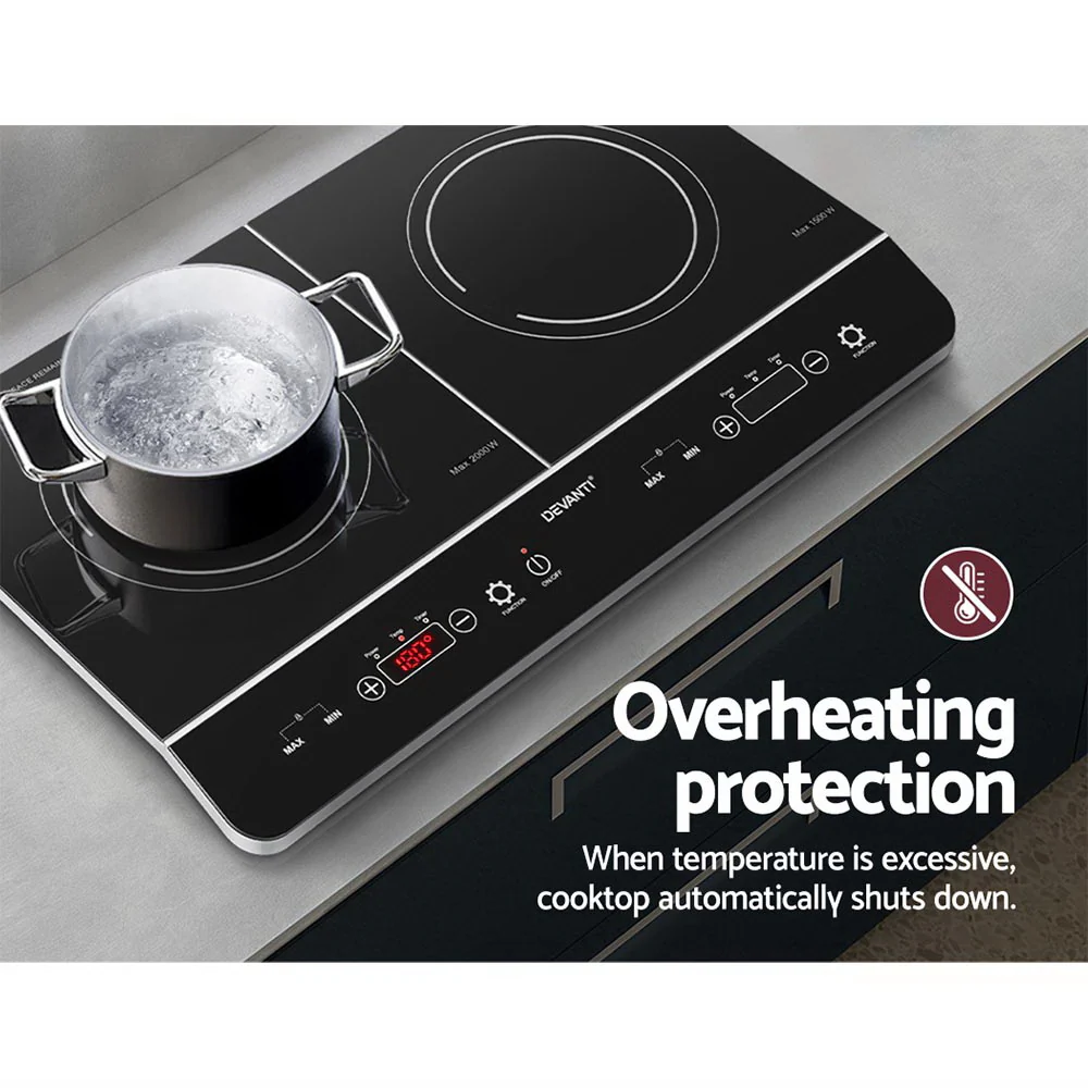 Devanti Induction Cooktop 60cm Portable Cooker - Nurns