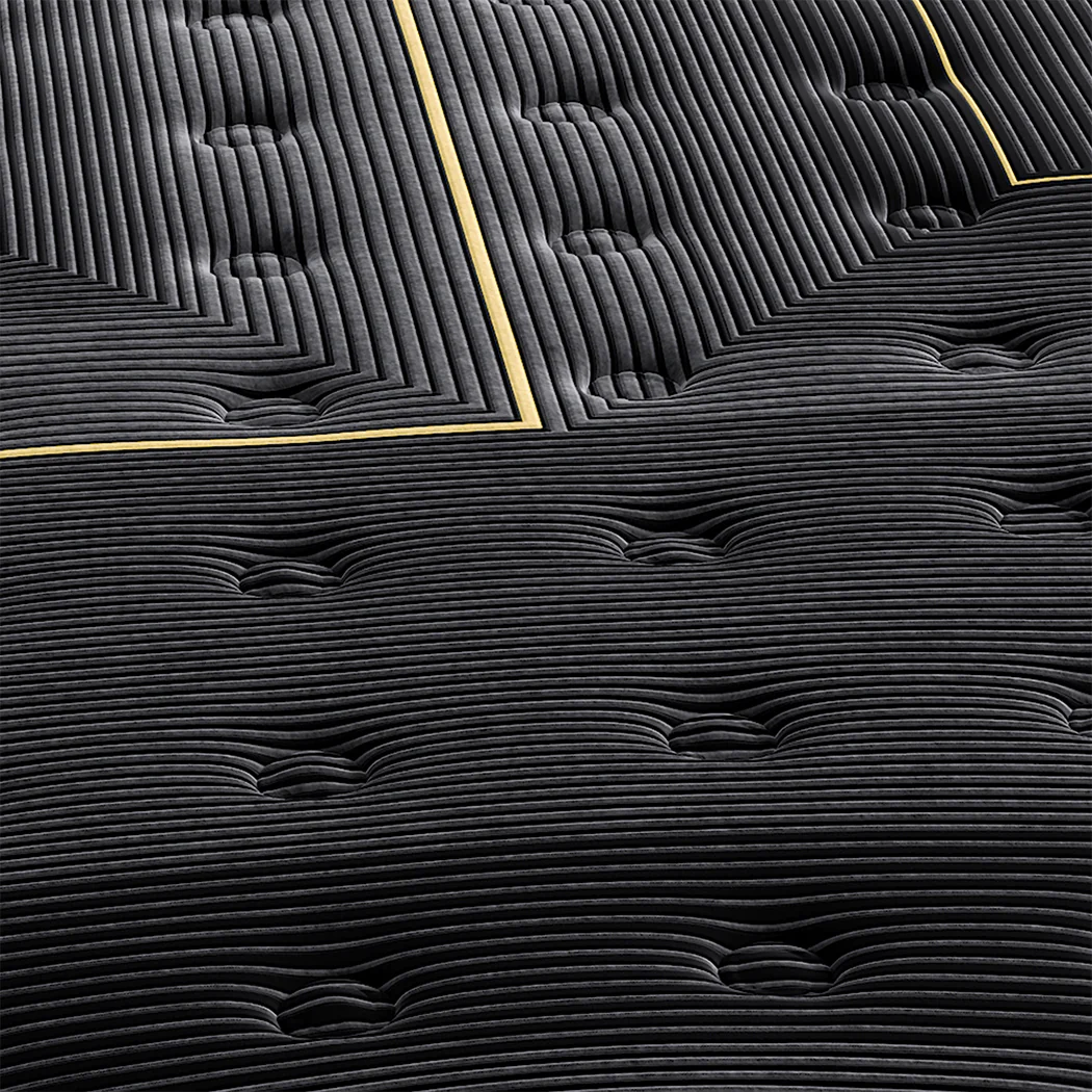 Nicola 35cm Spring Mattress Bamboo Euro Top Pocket HD Egg Foam - King Single - Nurns