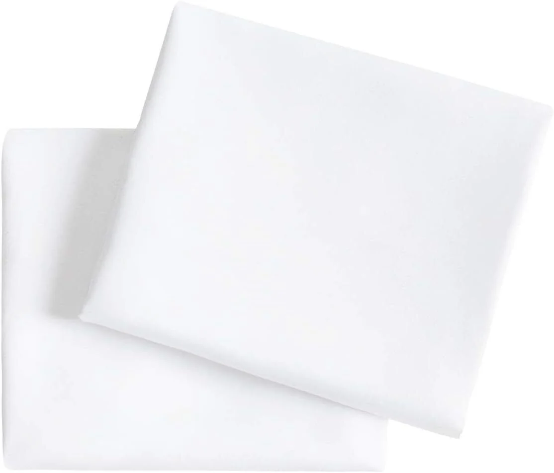 Set of 2 Hotel Quality Pillow Cases - White King - Nurns