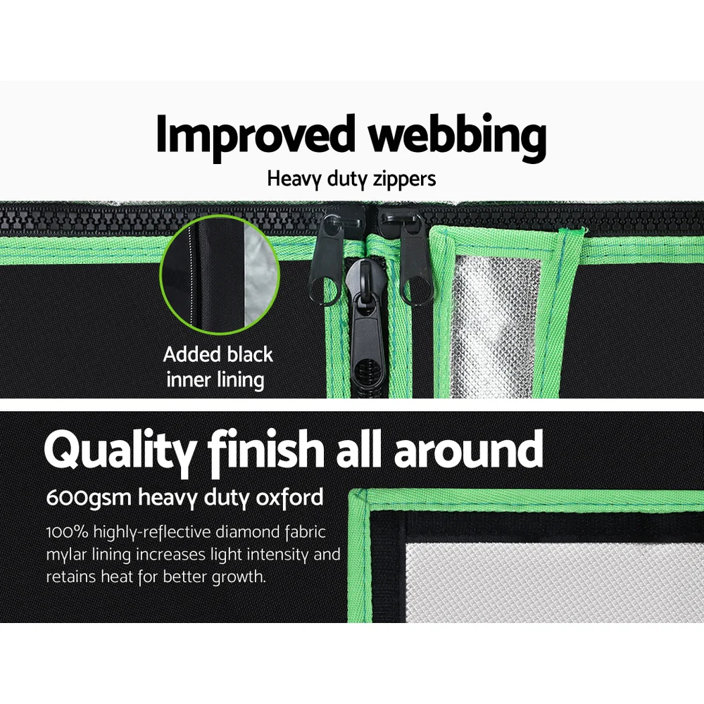 Grow Tent 120x60x210CM Height Adjustable Hydroponics Kit Indoor Grow System - Nurns