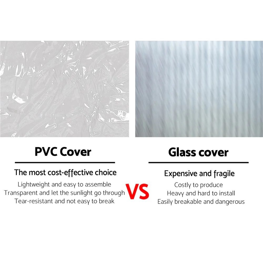 Greenfingers Greenhouse 1.2x1.9x1.9M Walk in Green House Tunnel Clear Garden Shed 4 Shelves - Nurns