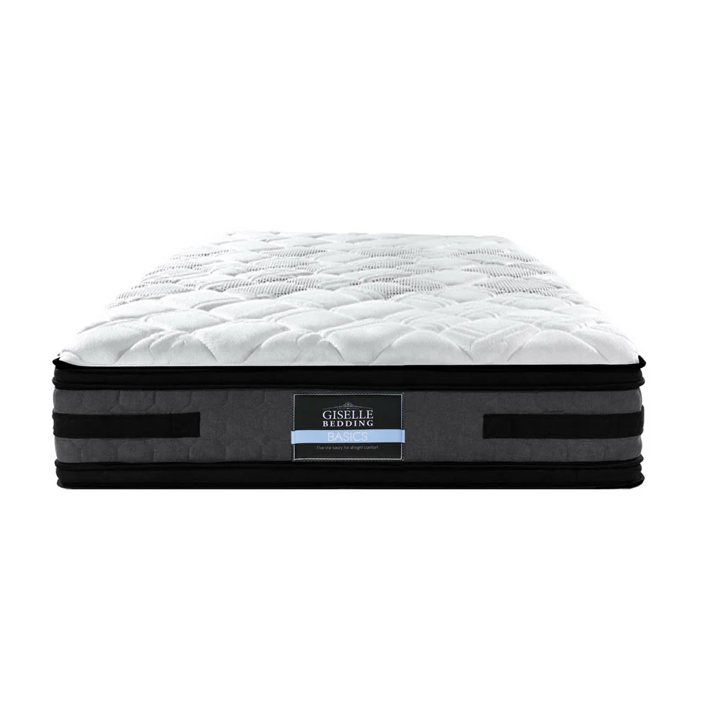 Alva 36cm Thick Euro Top Cool Gel Pocket Spring Mattress - King Single - Nurns