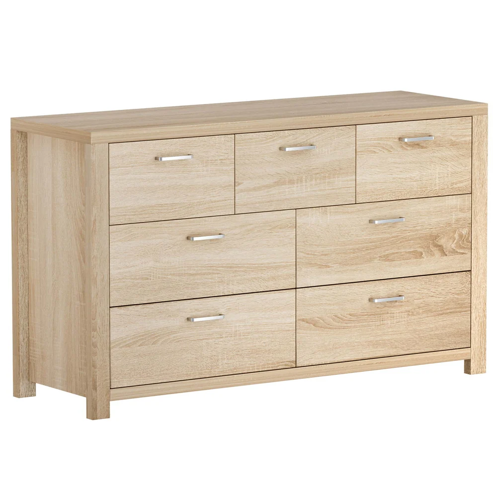 Artiss 7 Chest of Drawers - Pine - Nurns