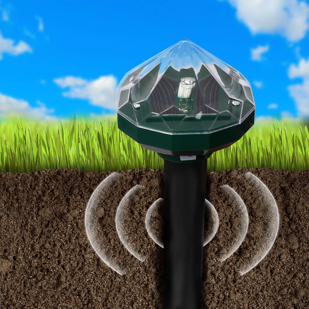 Lambu 8X Snake Repeller Rat Mouse Trap Pest LED Solar Powered Repellent Rodent - Nurns