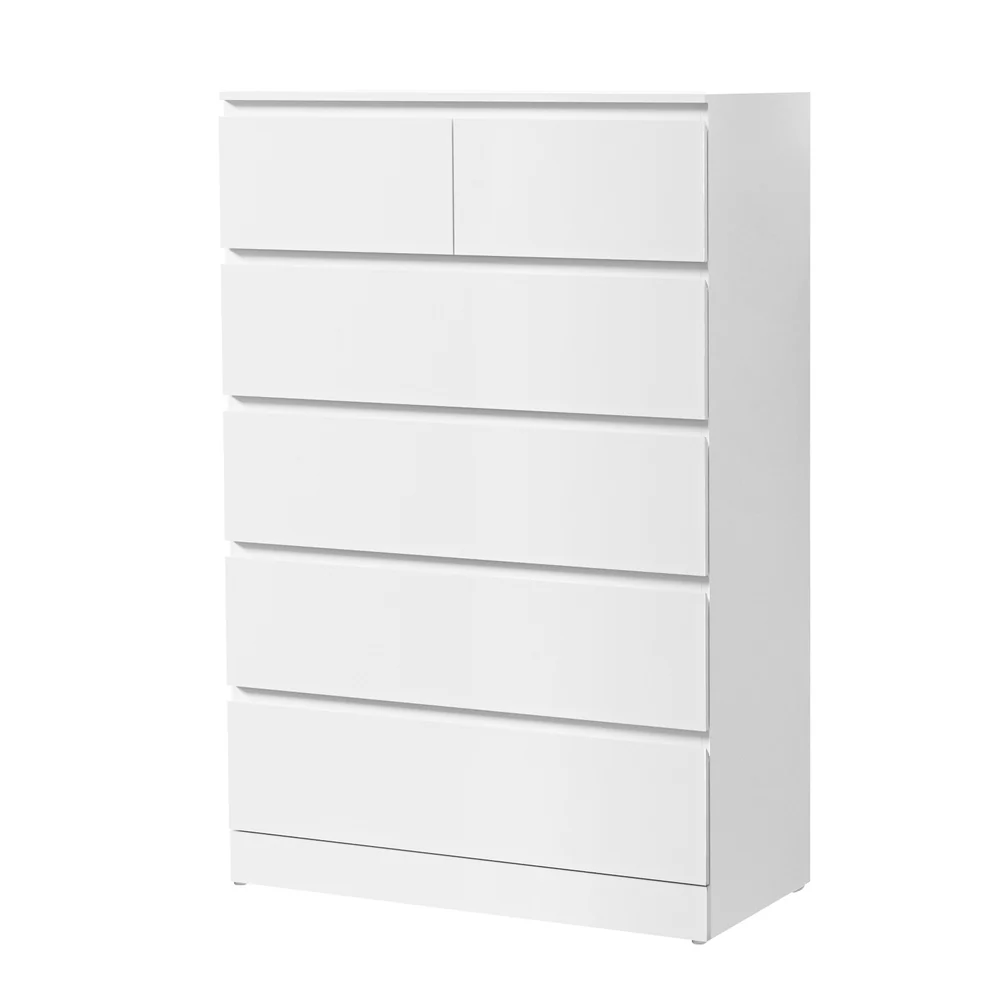 Artiss 6 Chest of Drawers - White - Nurns