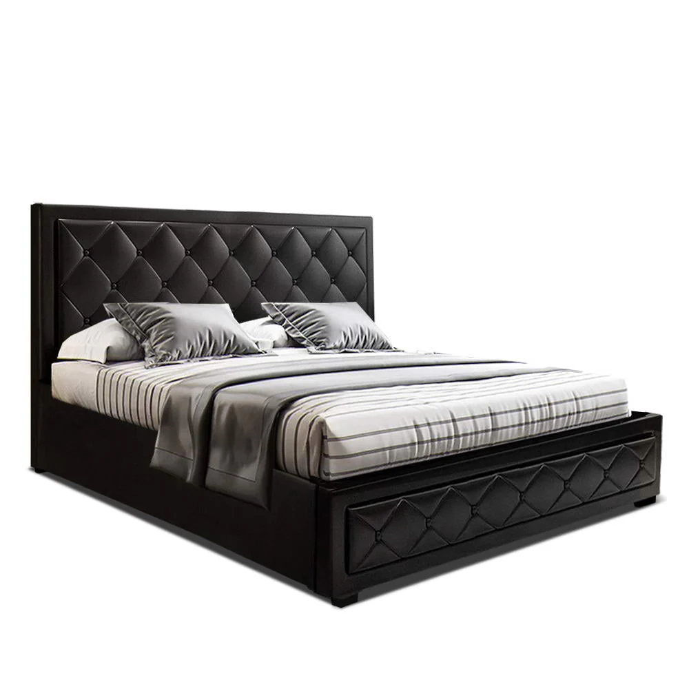 Amethyst Bed & Mattress Package - Black King - Nurns