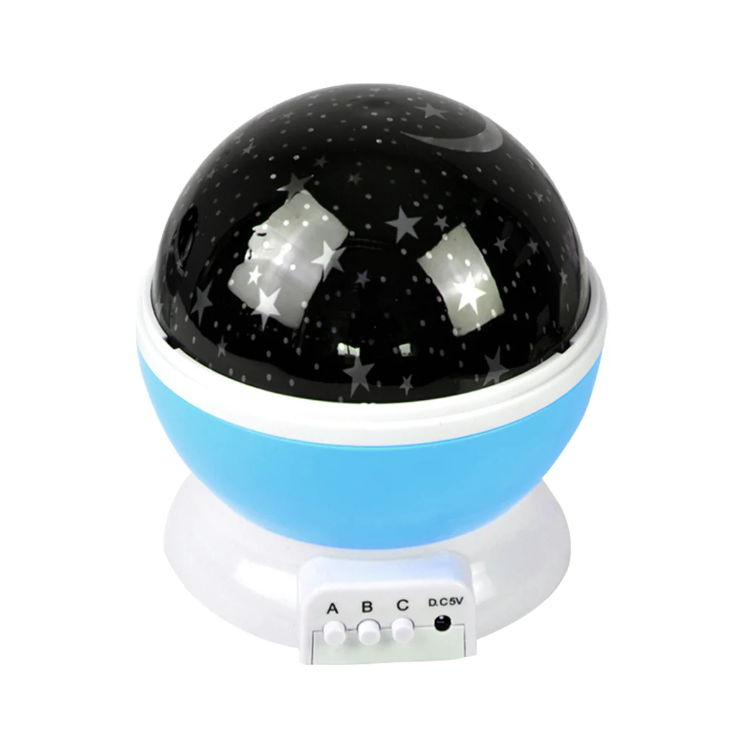 LED Night Star Sky Projector Light Lamp Rotating Starry Baby Room Kids Gift - Blue - Nurns