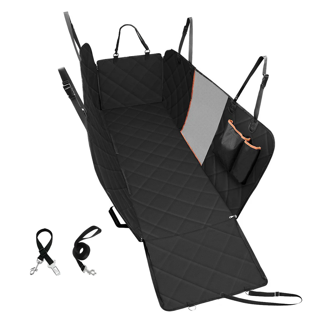 Pet Car Seat Cover Cat Dog Hammock Non Slip Waterproof Protector Mat Black - Black - Nurns