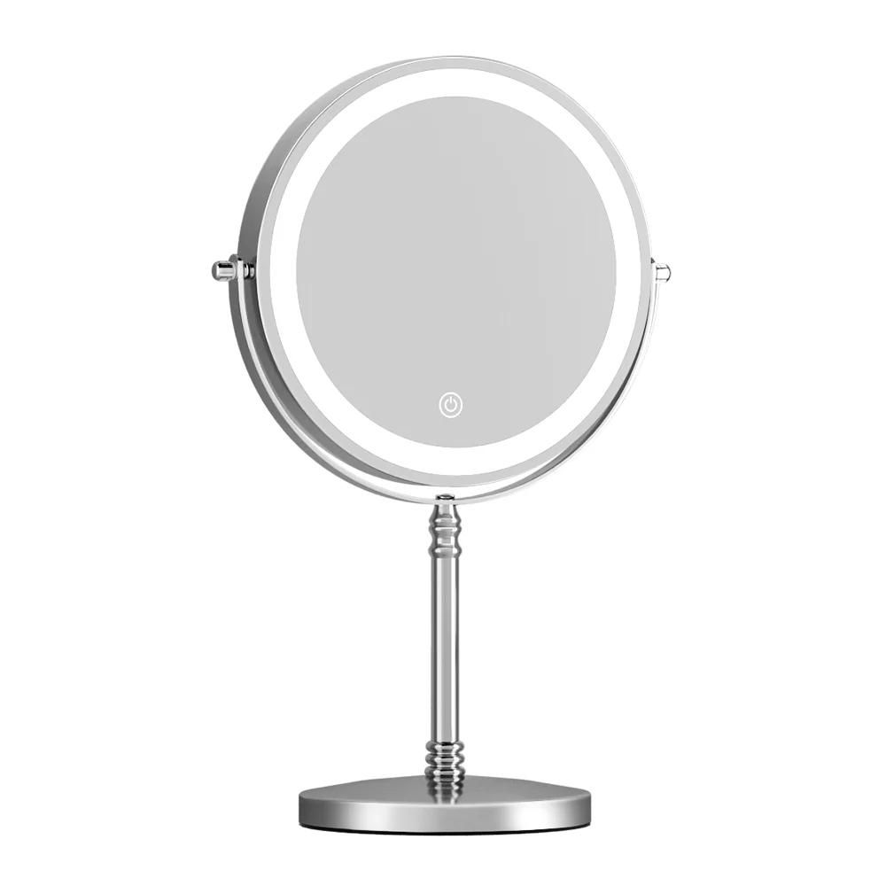 Makeup Mirror LED Light Cosmetic Round 360° Rotation 10X Magnifying - Nurns