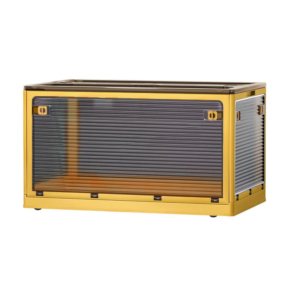 Artiss Storage Box Container Foldable Stackable 5 Sides Open Transparent 115L - Nurns