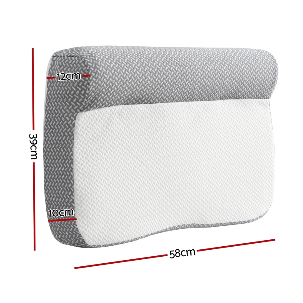 Contour Pillow Memory Foam - White - Nurns