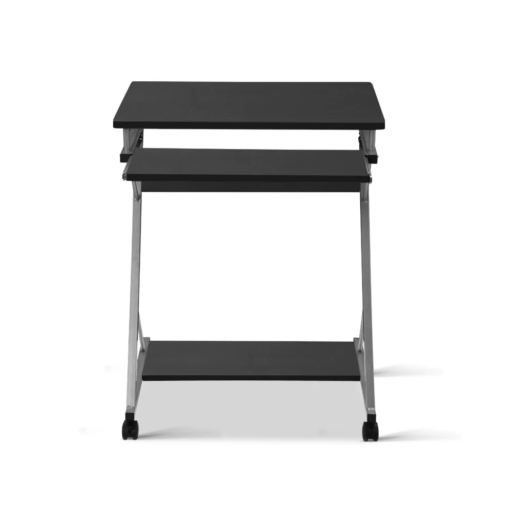 Artiss Computer Desk Keyboard Tray Shelf Black 60cm - Nurns