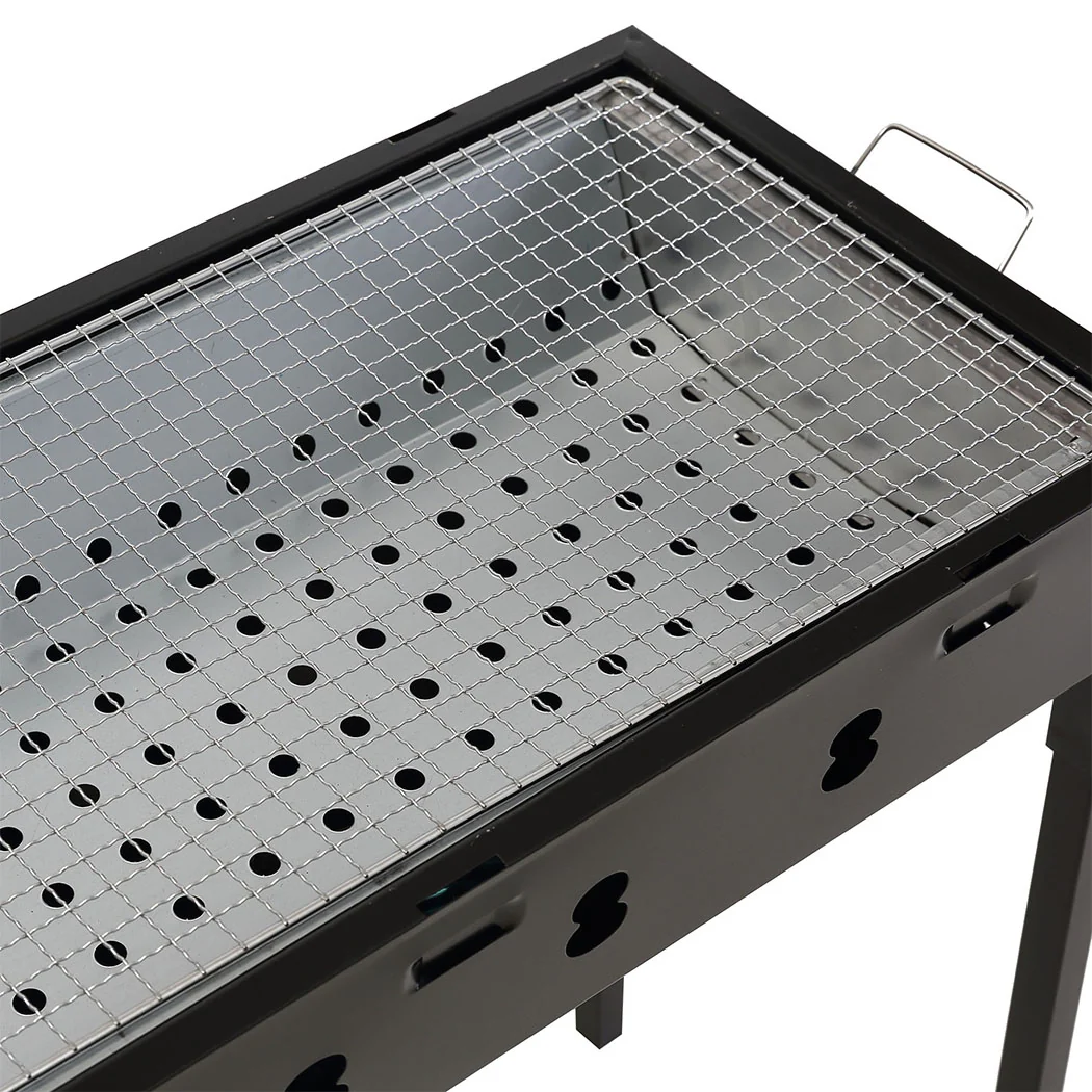 Charcoal BBQ Grill Portable Hibachi Outdoor Barbecue Set Camping Picnic Grills - Nurns