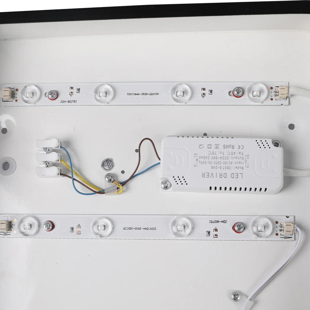 Ultra-Thin 5cm Led Ceiling Down Light Surface Mount Living Room Black 60W - Nurns