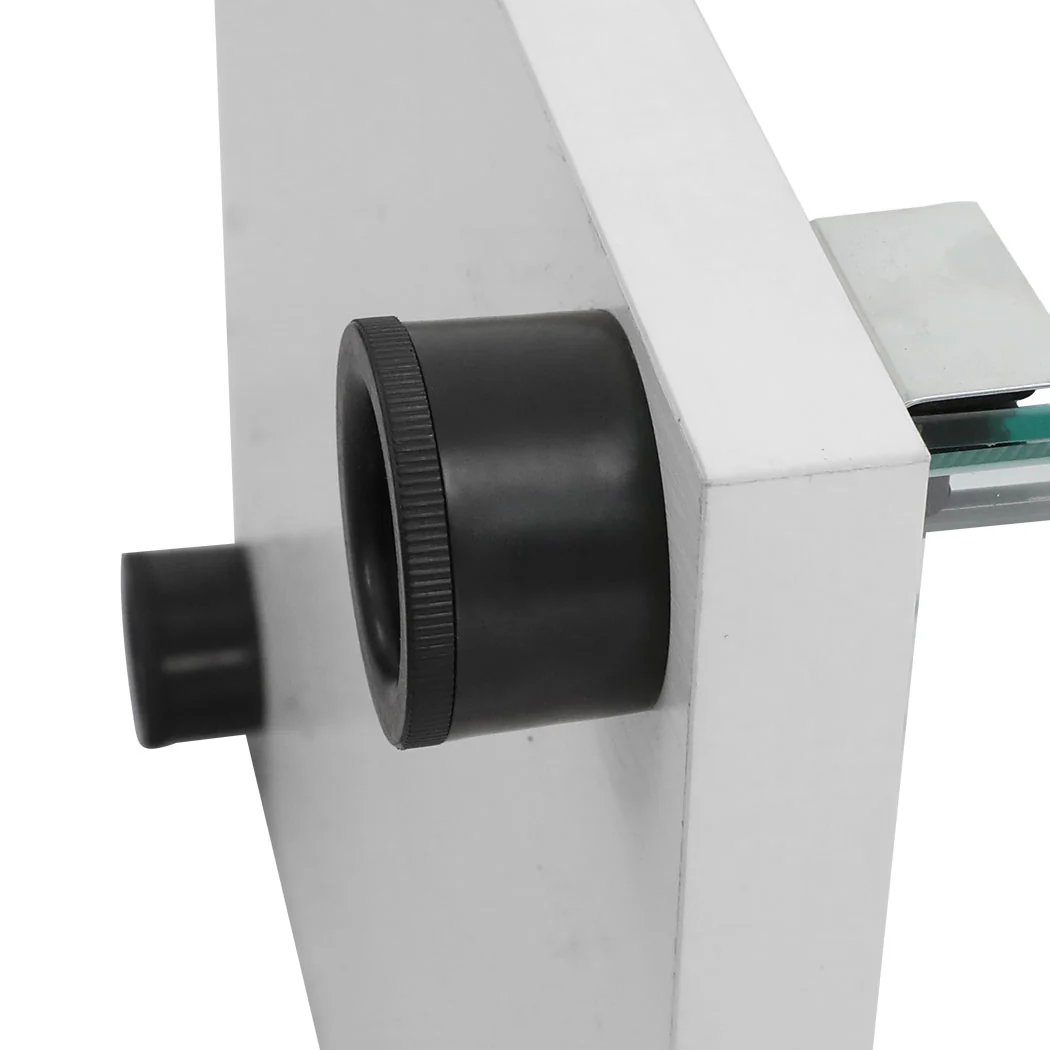 Stacked Display Cabinet Tempered Glass White - Nurns