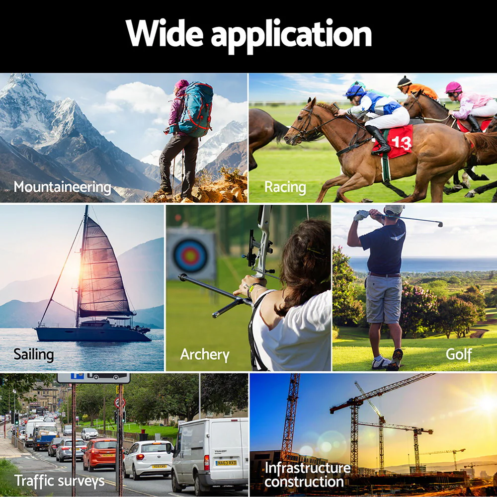 Everfit 700M Golf Rangefinder Slope On/Off Vibration Alert Black - Nurns