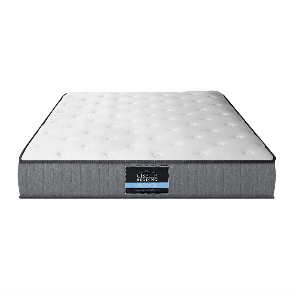 Kiara 23cm Extra Firm Pocket Spring Foam Mattress Super Firm - Queen - Nurns