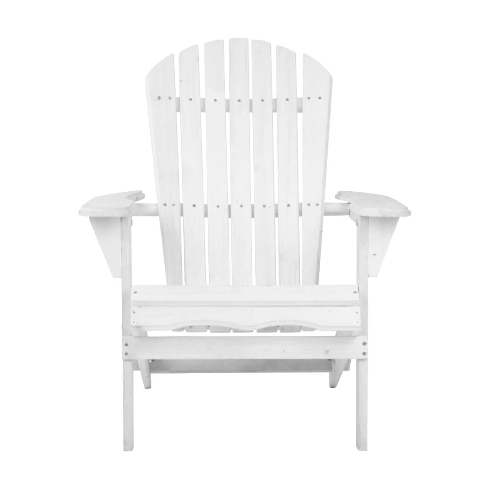 Adirondack Gardeon Outdoor Chairs Wooden Foldable Beach Chair Patio Furniture - Nurns