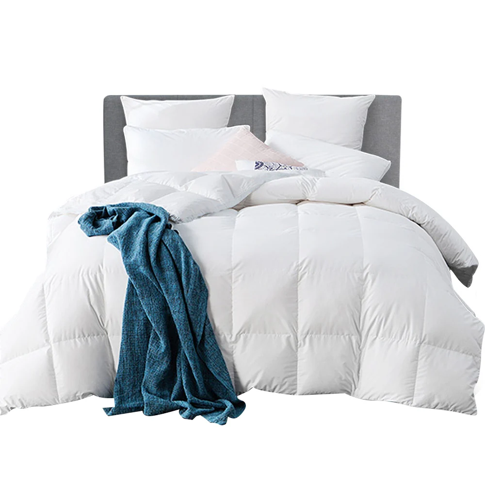 Queen Giselle Bedding 700GSM Goose Down Feather Quilt - Nurns