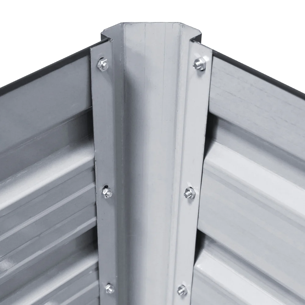 Garden Bed 240x80x45cm Planter Box Raised Container Galvanised Herb - Nurns