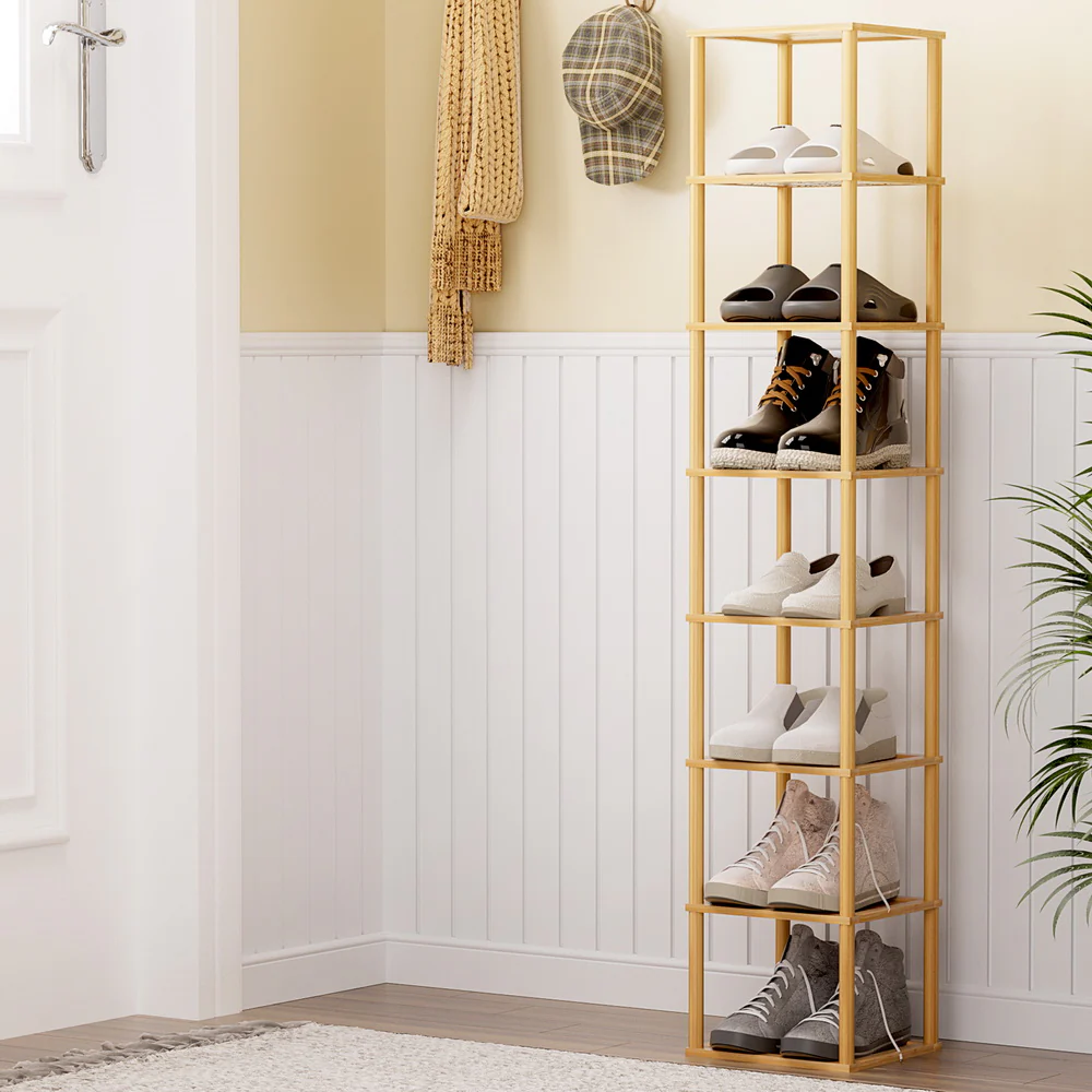 Artiss Shoe Rack 8-tier 8 Pairs Stackable - Nurns