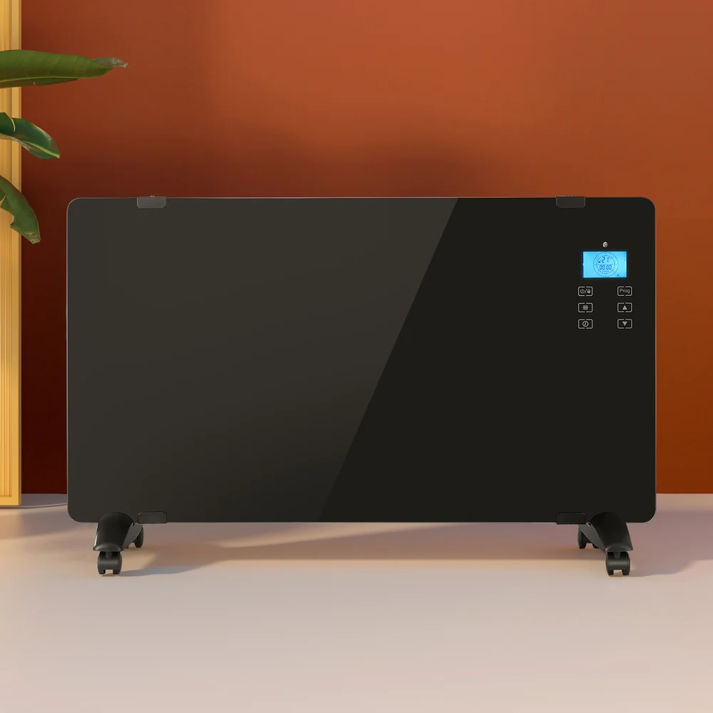 Electric Convection Heater Black 2000W - Nurns