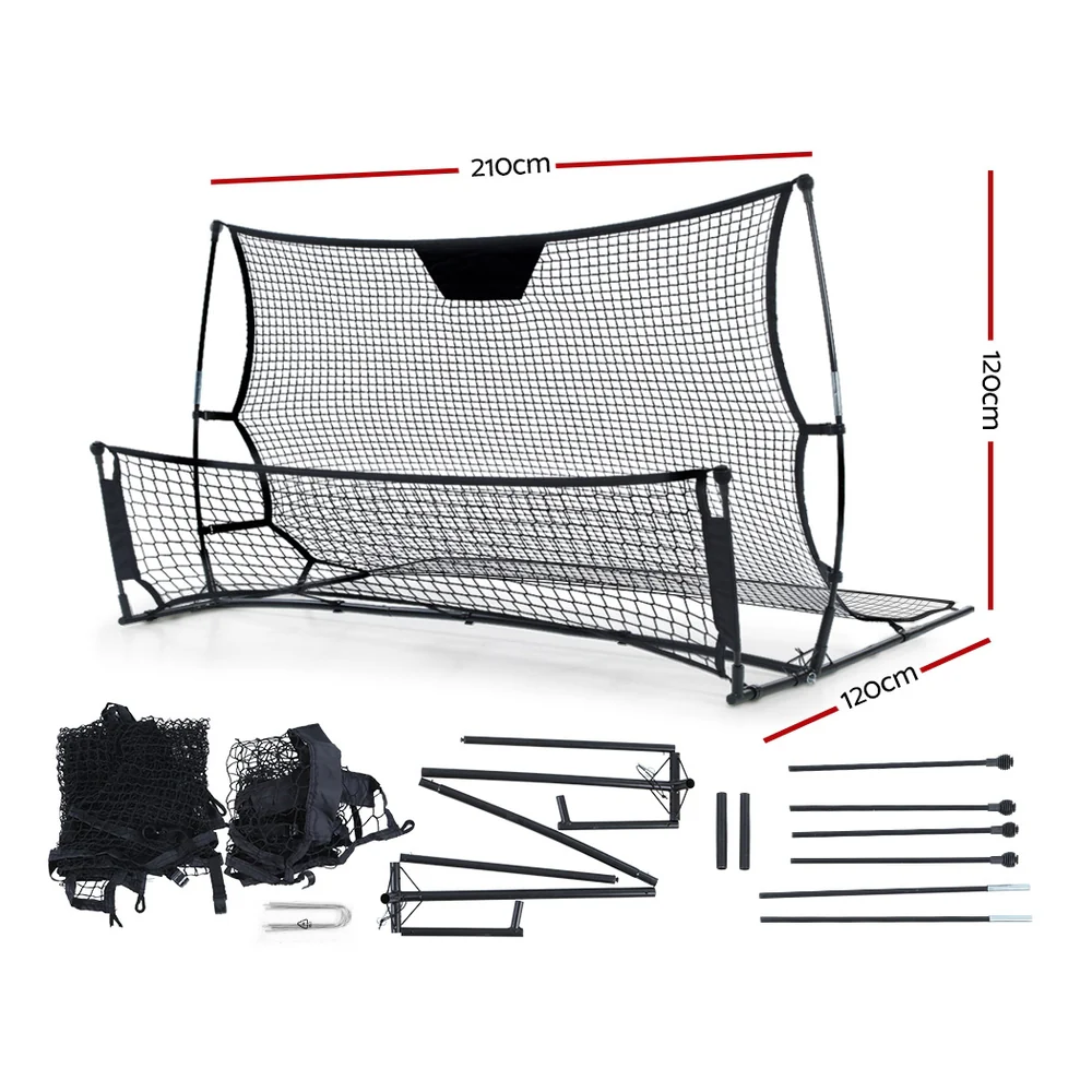 Everfit 2.1m Football Soccer Net Portable Goal Net Rebounder Sports Training - Nurns