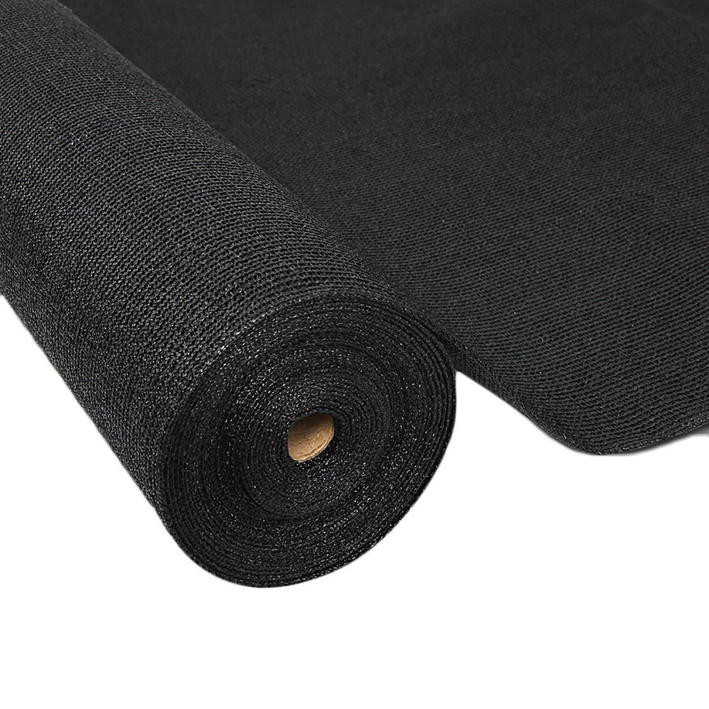 Instahut 90% Shade Cloth 3.66x20m Shade cloth Sail Heavy Duty Black - Nurns