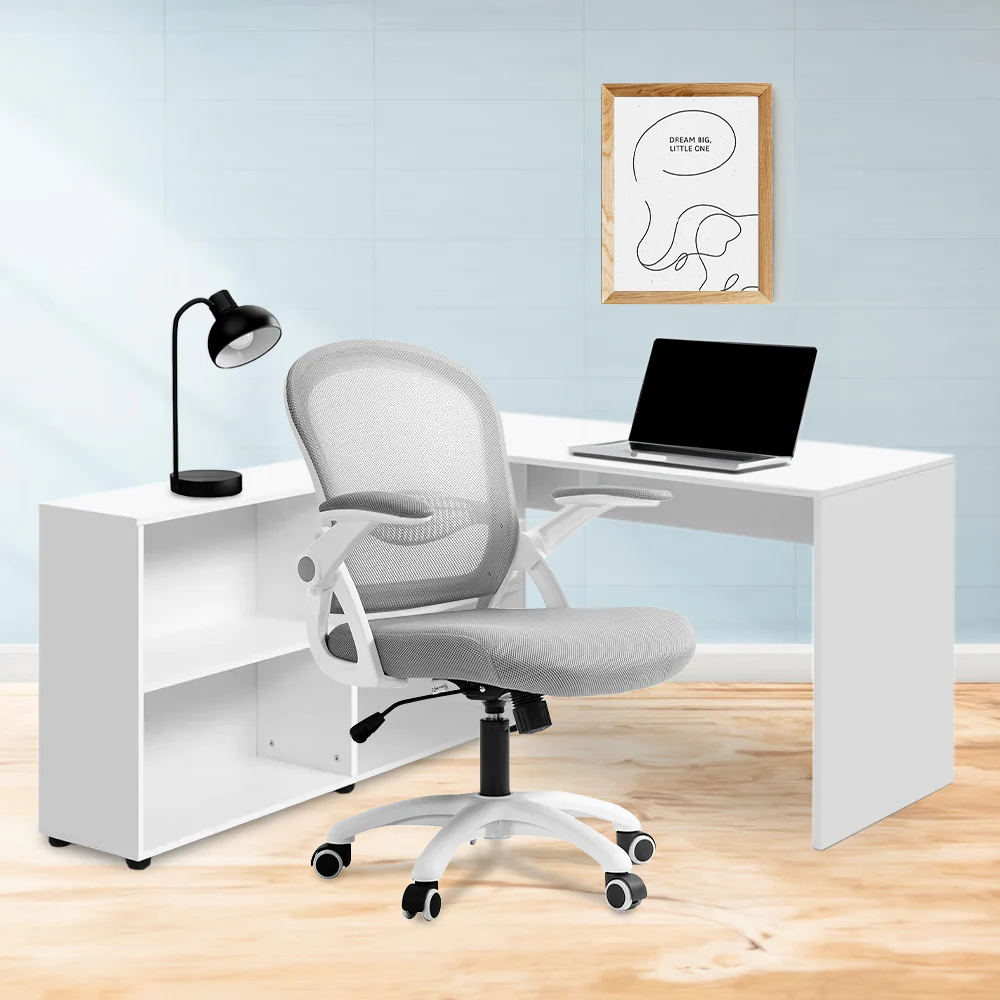 Gwen Desk & Chair Package - White - Nurns