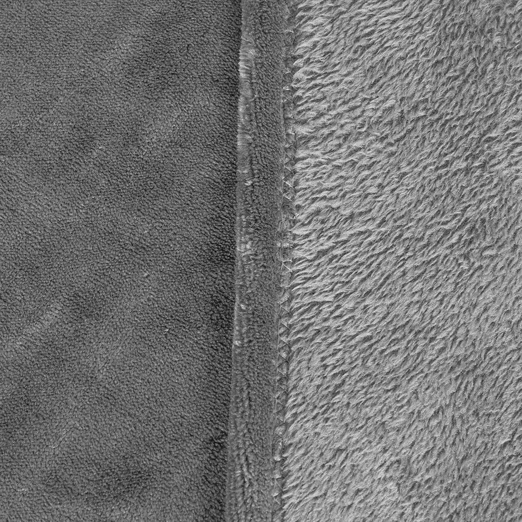 Waylon Throw Ultra-Soft Blanket 320gsm 220x160cm Warm - Silver - Nurns