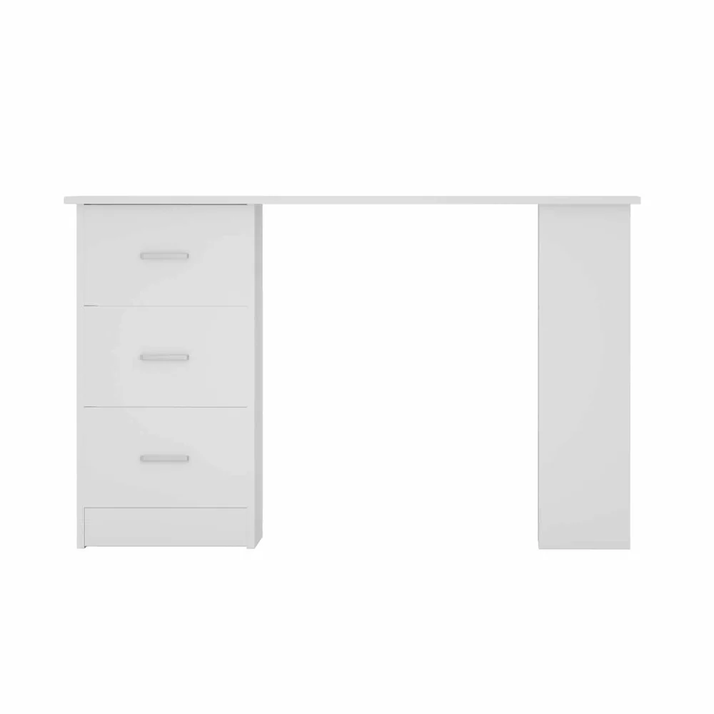 Artiss Computer Desk Drawer Shelf Cabinet White 120cm - Nurns