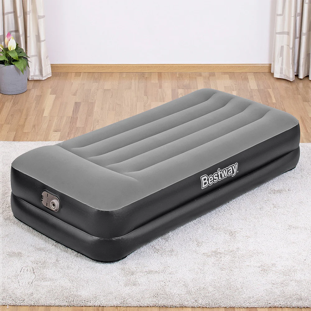Factory Buys 46cm Air Mattress Inflatable Bed Airbed - Black Single - Nurns