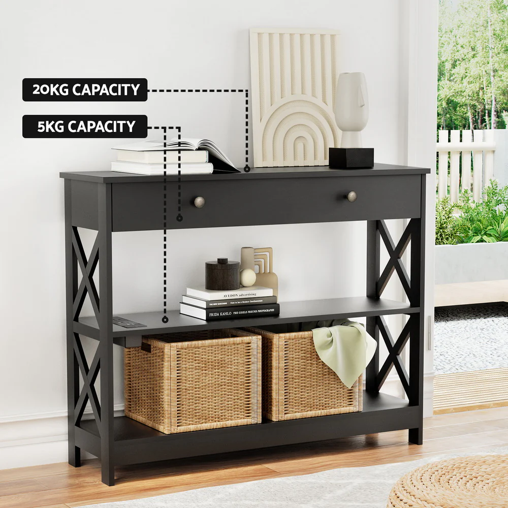 Console Table 3-tier USB Outlets - Nurns