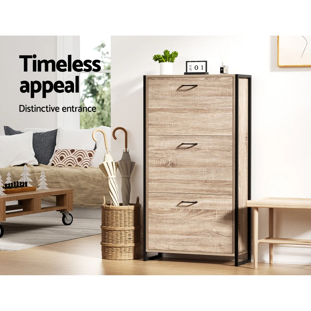 Artiss Shoe Rack Cabinet Adjustable Shelves 24 Pairs Tim - Nurns