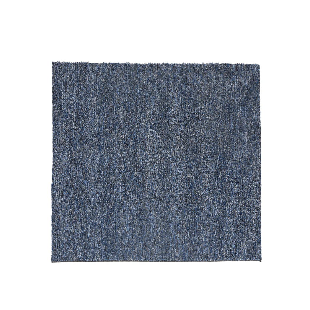 Roxine Set of 20 50x50 Carpet Tiles Box Heavy Commercial Retail Office Premium Flooring - Blue - Nurns