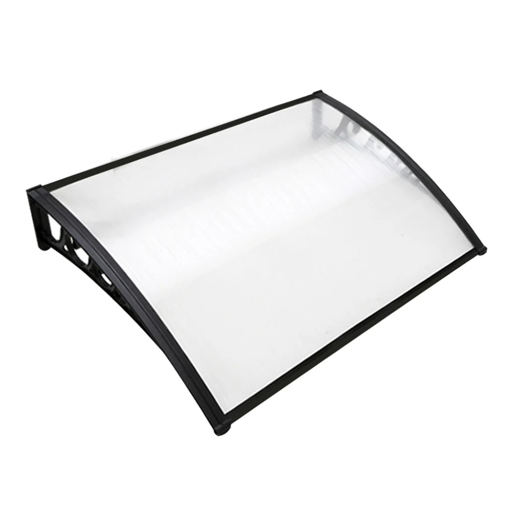 Instahut Window Door Awning 1mx1.2m Transparent - Nurns