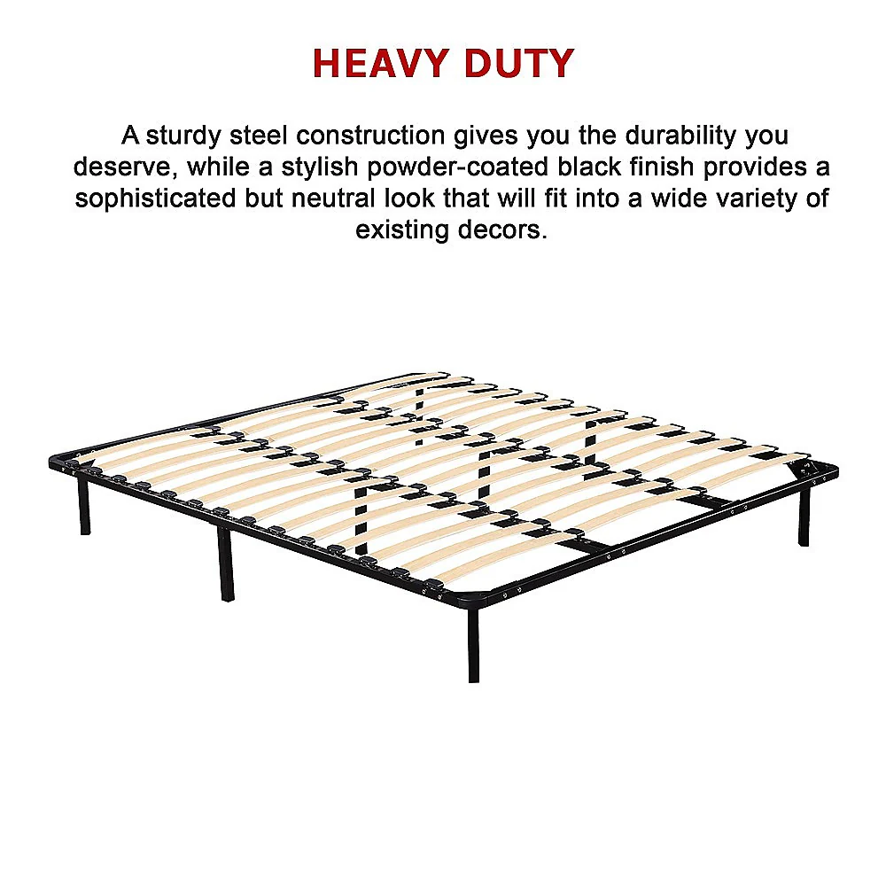 Eliana Metal Bed Frame - Black King - Nurns