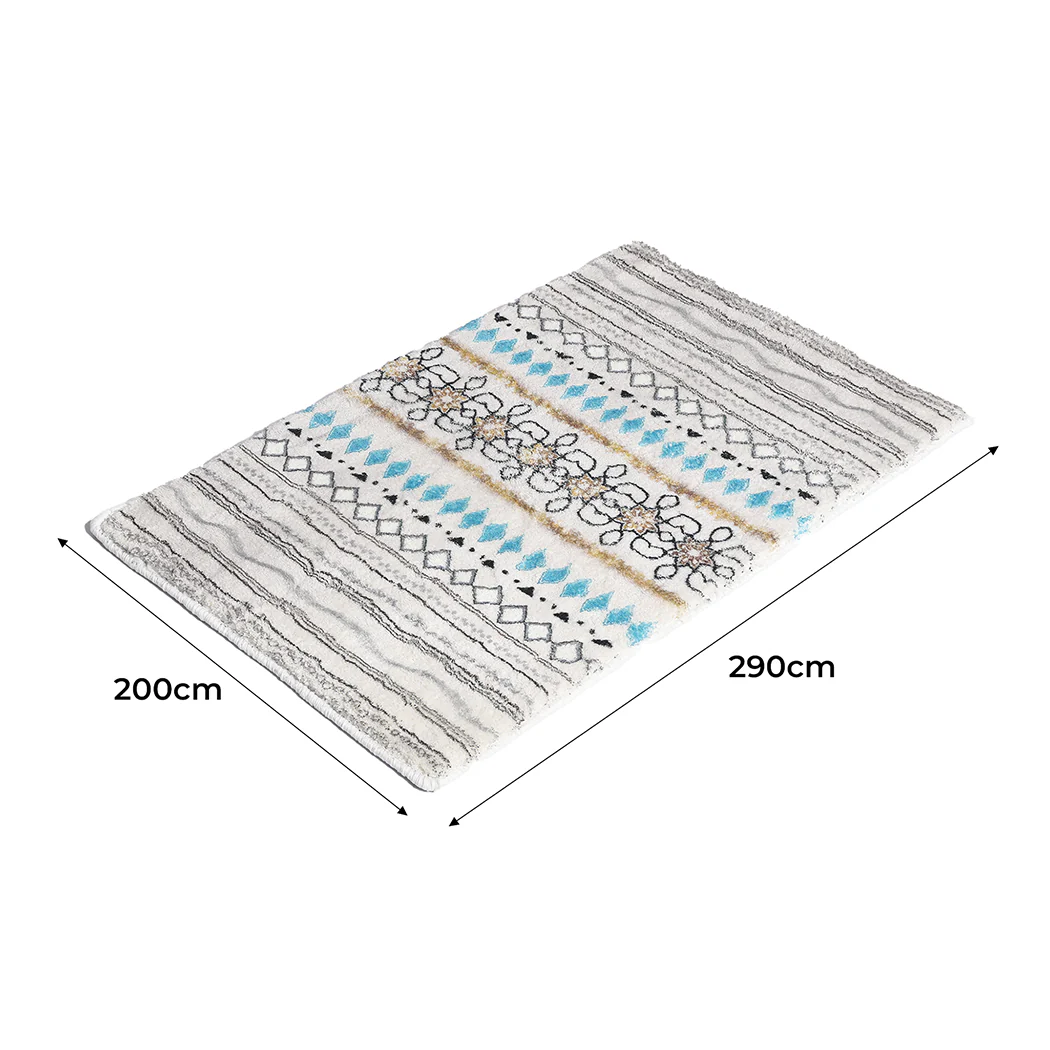 Syrio 200x290 Floor Mat Rugs Shaggy Rug Large Area Bedroom Living Room - Nurns