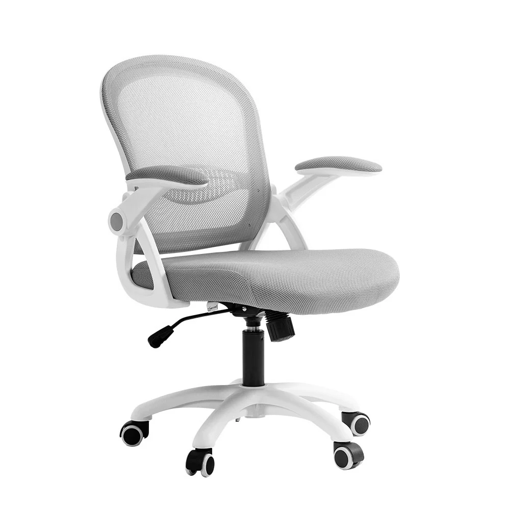 Artiss Mesh Office Chair Mid Back Grey - Nurns
