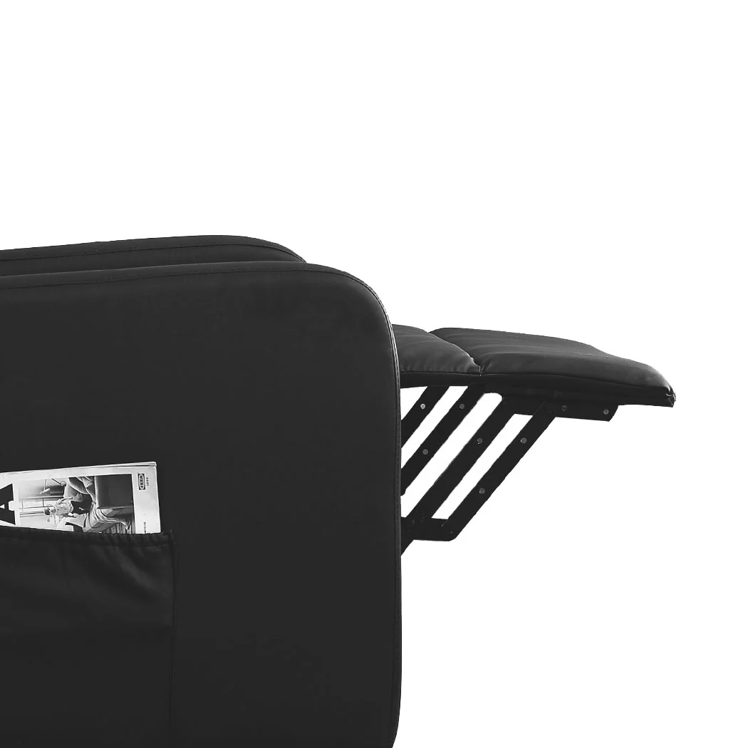 Triton Massage Chair Recliner Chair Electric Lift Armchair Heated Lounge - Black - Nurns